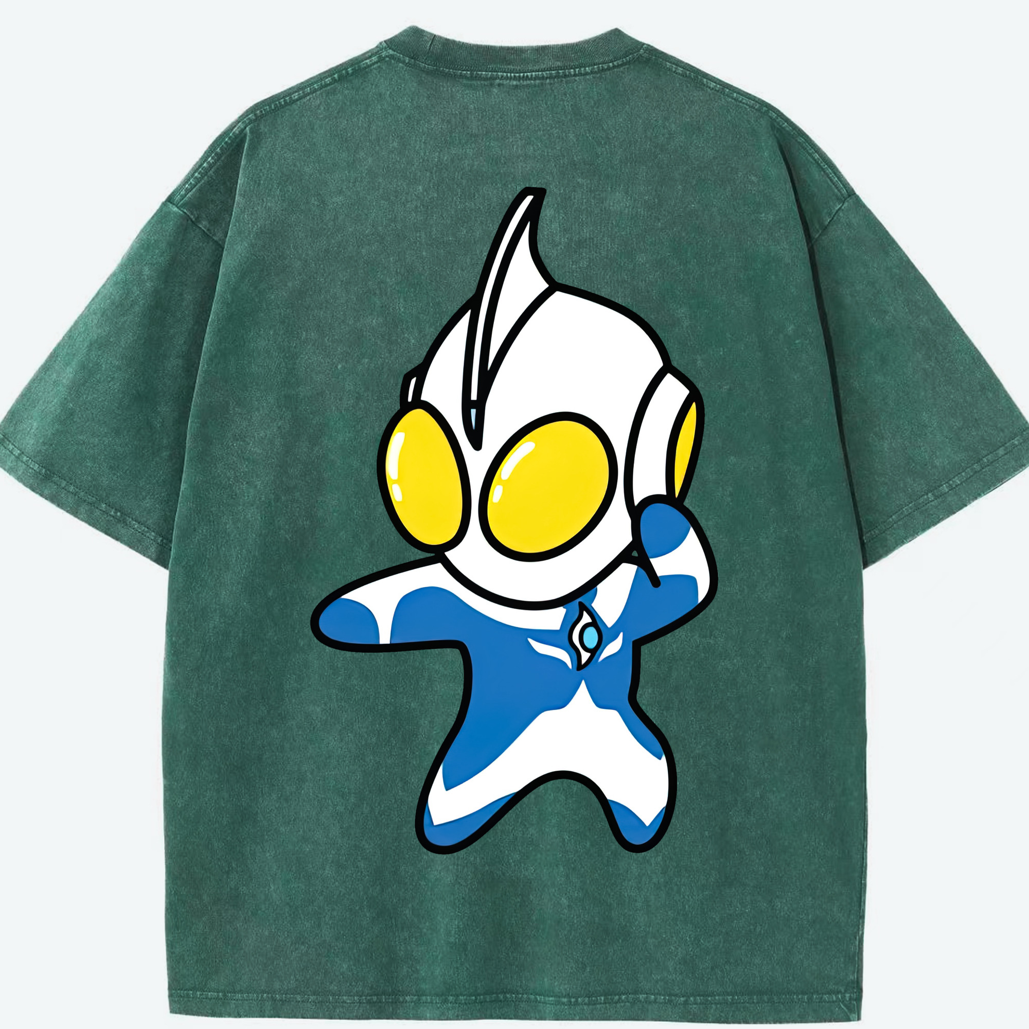 （画像用） ウルトラマン Ultraman 綿100% ヴィンテージ風 半袖Tシャツ（背面プリント）